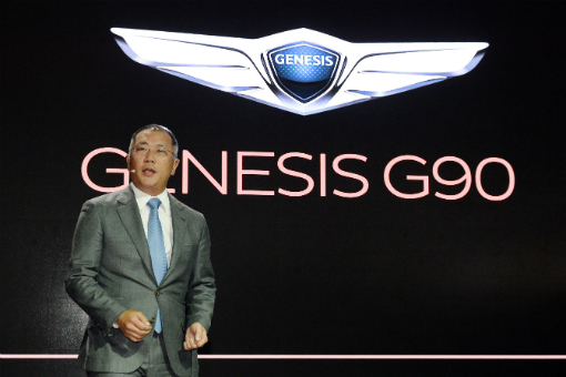 정의선, 디트로이트모터쇼에서 제네시스 데뷔 주도