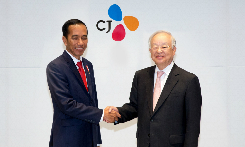손경식, 인도네시아 대통령 만나 CJ그룹 사업확대 논의