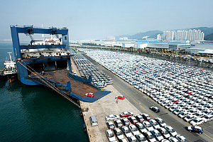 한국 1분기 자동차 수출부진으로 생산 급감