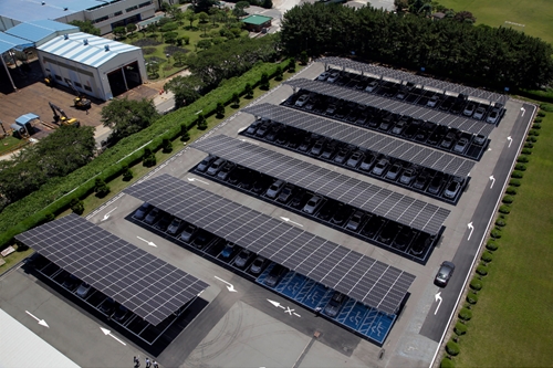 두산중공업, 본사에 에너지저장장치 연계한 태양광발전소 준공 
