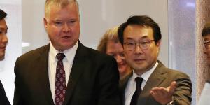 한국과 미국, 남북 철도연결 착공식은 대북제재 예외 인정 합의 