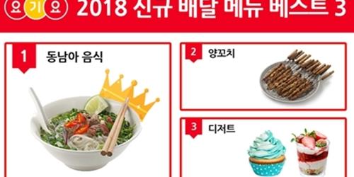 배달앱 '요기요'에서 2018년 가장 사랑받은 새 메뉴는 동남아음식 