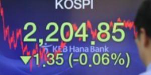 코스피 '외국인 매수세' 덕에 2200선 턱걸이, 코스닥은 올라