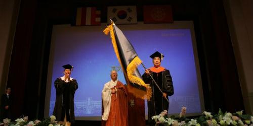 윤성이, 동국대 총장 취임식에서 “세계 100대 대학 실현” 