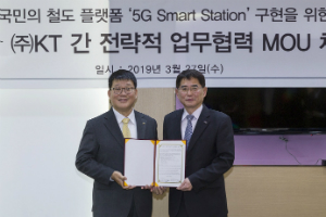 KT, 수서고속철도와 5G 접목한 스마트철도 구현 위해 협력 