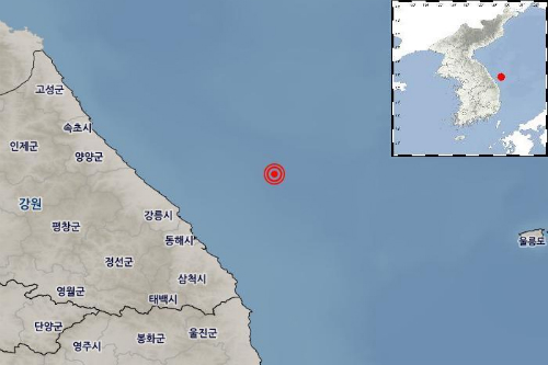 강원 동해 바다에서 4.3 규모 지진, 한수원 “원전 피해 없다”