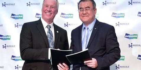 두산중공업, 뉴스케일파워와 손잡고 소형 원전 개발 추진 