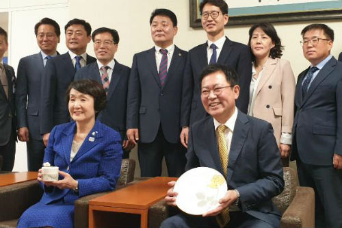 인천시장 박남춘, 일본 요코하마 시장과 친환경 교류 확대 논의 