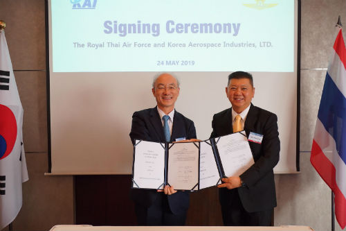 김조원, 한국항공우주산업의 태국 공군 항공기 개량 600억 계약