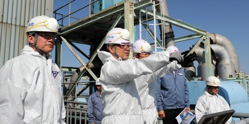 박일준, 동서발전 동해화력본부 방문해 현장 안전점검