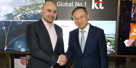 황창규, 러시아 최대 통신사 CEO에게  KT의 5G기술 알려 