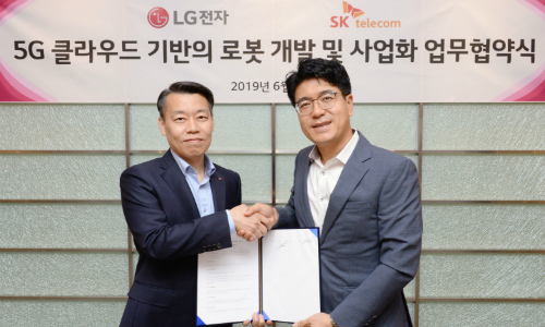 LG전자, SK텔레콤과 협력해 5G 기반 자율주행 로봇 개발