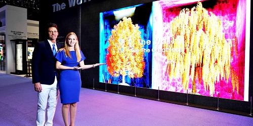 삼성전자, 마이크로LED 기반 초대형 디스플레이 '더월 럭셔리' 공개