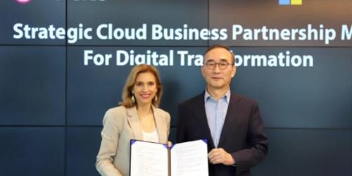 LGCNS와 마이크로소프트 개발협력, 김영섭 