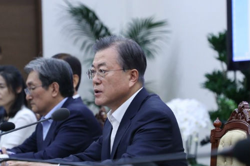 문재인 “남북한 평화경제 실현하면 일본 따라 잡을 수 있다”