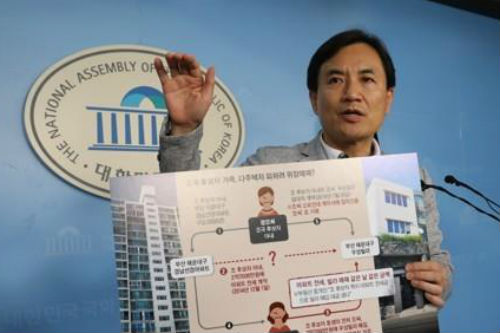 김진태, 조국을 ‘부동산 위장매매’ 혐의로 검찰에 고발 