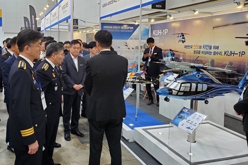 한국항공우주산업, 경찰청 주최 박람회에서 수리온 기반 경찰헬기 홍보