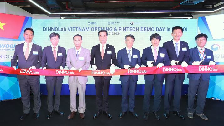 우리금융그룹, 베트남 하노이에 핀테크 지원센터 '디노랩' 열어