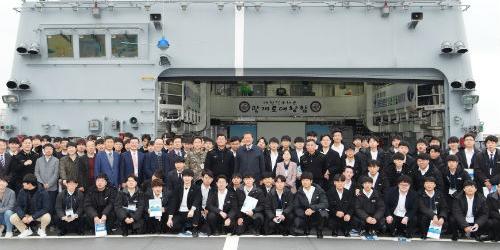 세종대, 해군 1함대 전투함에서 군사학과 발전 세미나 개최