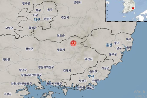 경남 밀양에서 규모 3.5 지진, “발전소나 공항 주요시설 피해 없어”