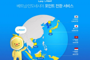 롯데멤버스, 한국 베트남 인도네시아 '엘포인트' 전환서비스 내놔