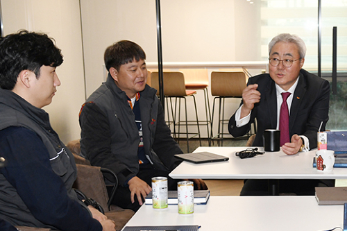 김준, SK이노베이션 울산산업단지 찾아 직원 격려하고 안전 당부 