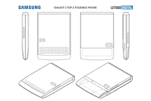 삼성전자 다음 폴더블폰 디자인 특허 출원, 열지 않고도 조작 가능