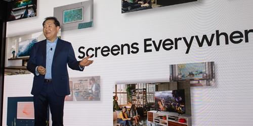 삼성전자 CES 2020 앞서 TV 신제품 공개, 한종희 