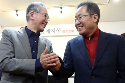 홍준표 김태호, 한국당 ‘지도자급 전략배치’에 ‘험지’와 ‘탈당’ 기로에 