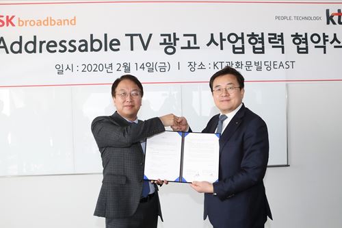 KT와 SK브로드밴드, 인터넷TV 맞춤형 광고 확대 위해 협력 