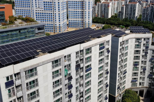 한화큐셀 태양광모듈 설치 아파트, 서울시 에너지절약 경진대회 대상