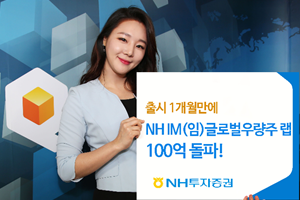 NH투자증권 'IM글로벌 우량주랩' 한 달 만에 가입액 100억 넘어서 