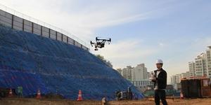 롯데건설, 정밀한 시공 위한 드론 활용 건설관리시스템 개발 