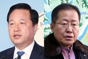 경남 양산을에서 통합당 홍준표 44.4%, 민주당 김두관 36.3% 접전