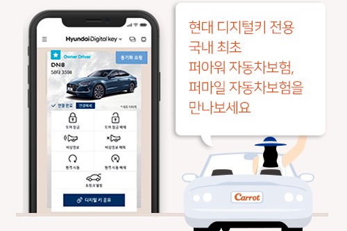 캐롯손해보험 현대차 디지털키 전용보험 내놔, 정영호 "제휴 확대"