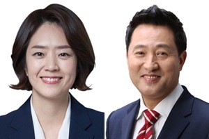 서울 광진구을 민주당 고민정 50.9%, 통합당 오세훈 40.1%에 우세 