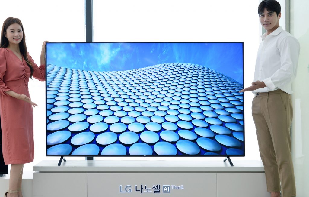 LG전자, 8K 해상도 구현한 나노셀TV 신제품을 국내에 내놔 