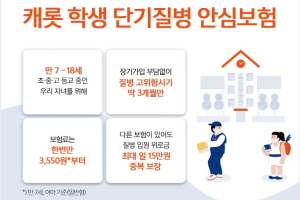 캐롯손해보험, 초중고생 단기 질병위험 보장하는 특화상품 내놔 