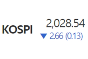 코스피 '외국인과 기관 매수'에도 소폭 하락, 코스닥은 2%대 내려 