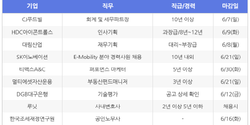 [HotJobs 100] 비즈니스피플이 엄선한 오늘의 채용-6월4일