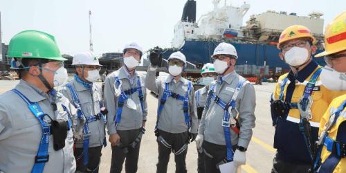 권오갑, 현대중공업 울산 본사 찾아 “위기의식 안고 안전경영해야”