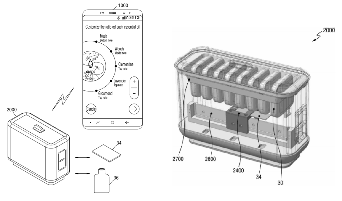 삼성전자, 소비자가 원하는 향수 직접 만드는 가전제품 특허 