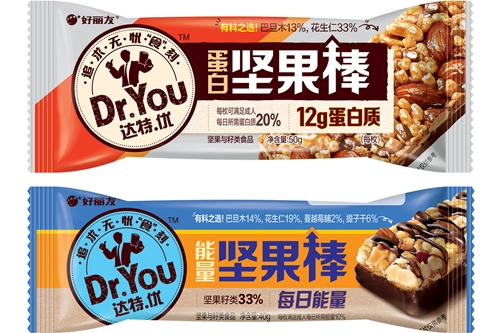 오리온, 중국에 '닥터유' 브랜드 론칭하고 영양바 제품 내놔