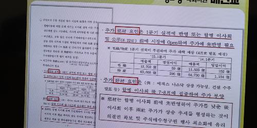 정의당 배진교, 삼성물산 합병 전 주가관리한 정황 담긴 문건 공개