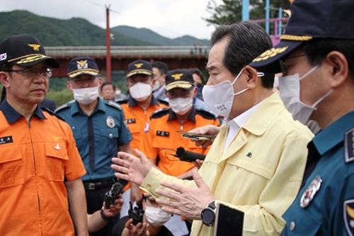 정세균 "의암호 실종자 수색에 최선 다해야, 수색대원 안전도 유의”