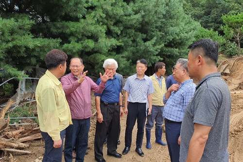 농협 축산경제 대표 김태환, 비 피해 축산농가 방문해 "재기 적극 지원"