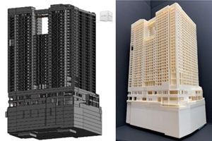 롯데건설 3D 프린터 활용해 실물모형 제작, "기간과 비용 줄어"