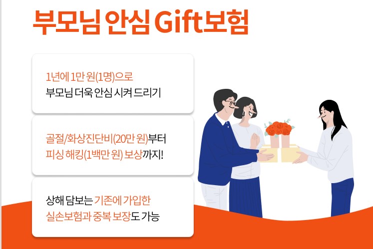 캐롯손해보험, 자녀가 가입해 부모에게 선물하는 보험 내놔 