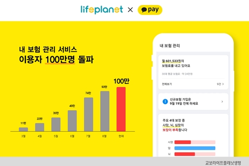 교보라이프플래닛생명 '내 보험관리' 누적 이용자 100만 넘어서