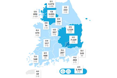 국내 코로나19 하루 확진 125명으로 늘어, 지역감염 100명 웃돌아 